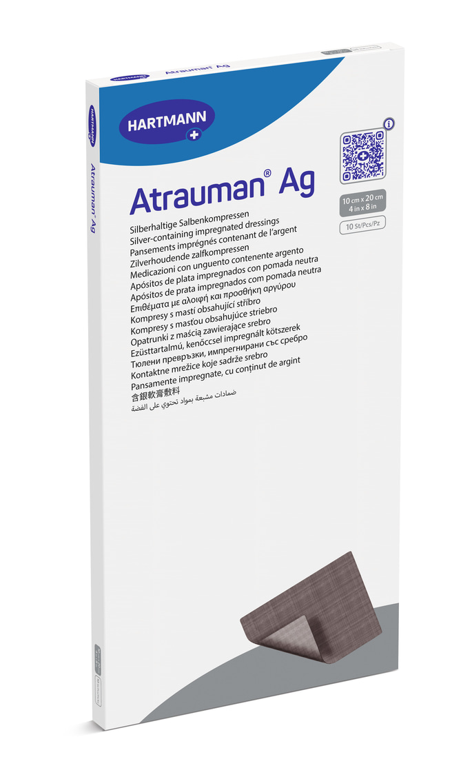 Atrauman AG opatrunek z maścią 10x20cm, 10 sztuk, REF: 499605