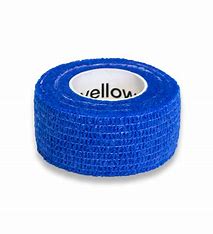 Bandaż kohezyjny Zarys yellowBAND 2,5cm x 4,5m, niebieski, 1 sztuka, REF: YCB-2545-B