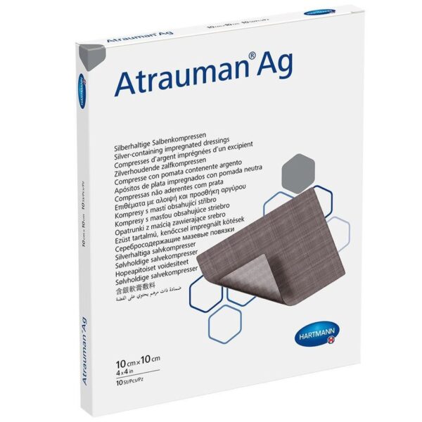 Atrauman AG opatrunek z maścią 10x10cm, 10 sztuk, REF: 499573
