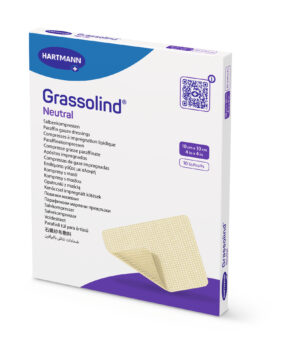 Opatrunek z maścią Grassolind neutral 10x10cm, 10 sztuk, REF: 499314