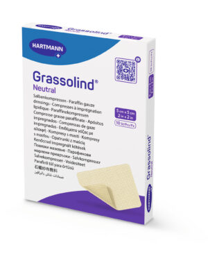 Opatrunek z maścią Grassolind neutral 5x5cm, 10 sztuk, REF: 499310