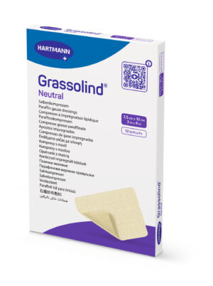 Opatrunek z maścią Grassolind neutral 7,5x10cm, 10 sztuk, REF: 499313