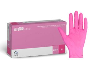 Rękawiczki nitrylowe różowe Zarys easyCARE