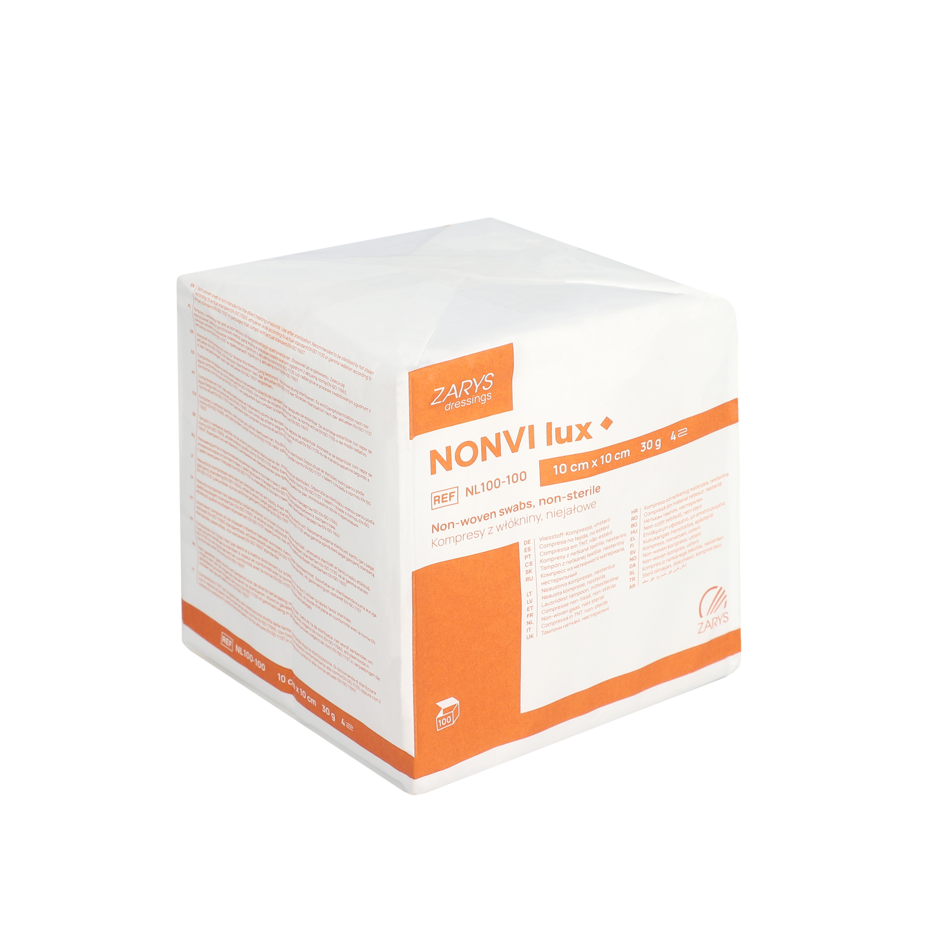 Zarys NONVI lux, kompresy włókninowe niejałowe